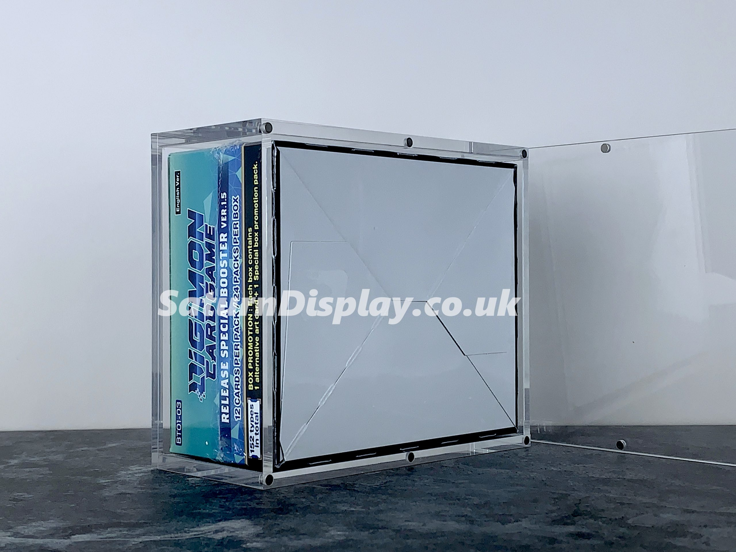 Acrylic Trading Card Box Case Digimon Booster Box Display Case With Magnetic Closure - Acrylic Protector For Collectors Booster Box Acrylic Case Acrylic Trading Card Box Case Digimon Booster Box Display Case With Magnetic Closure - Acrylic Protector For Collectors Booster Box Acrylic Case
