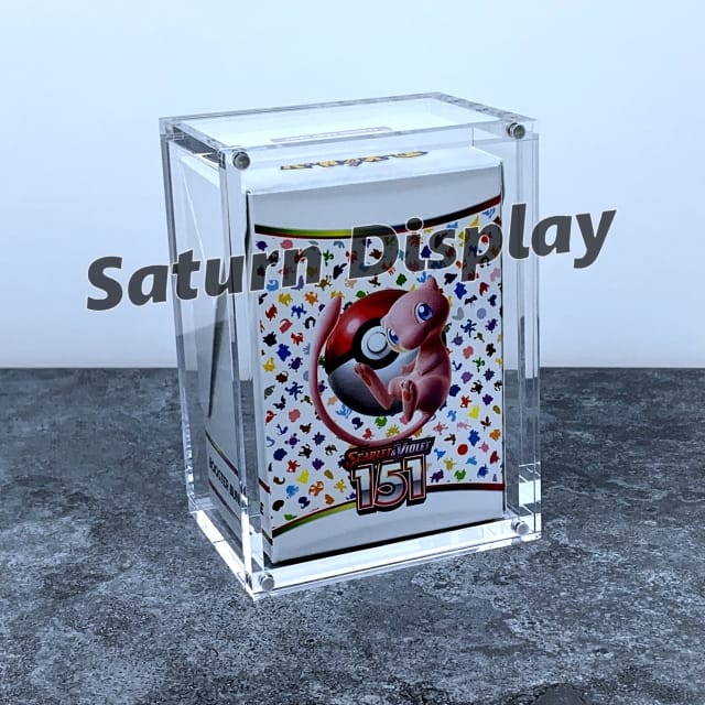 Acrylic Trading Card Box Case Digimon Booster Box Display Case With Magnetic Closure - Acrylic Protector For Collectors Booster Box Acrylic Case Acrylic Trading Card Box Case Digimon Booster Box Display Case With Magnetic Closure - Acrylic Protector For Collectors Booster Box Acrylic Case